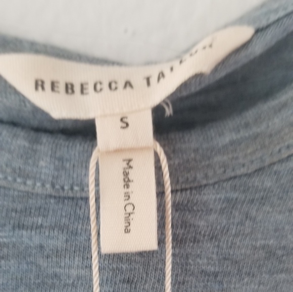 Rebecca Taylor Melange crew neck blue top size s - Picture 6 of 8